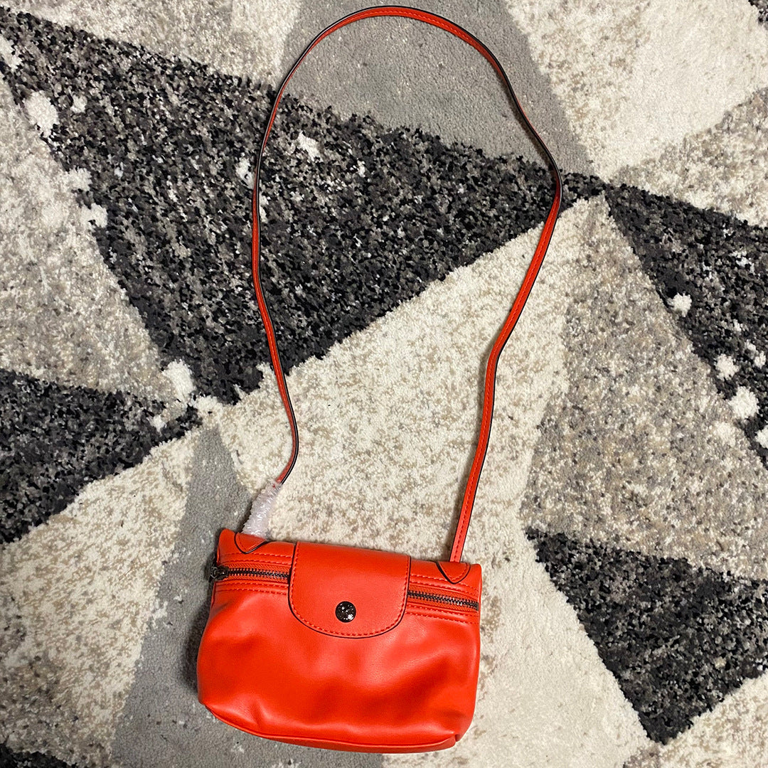 Women's Dragon Inlaid Soft Surface Lunch Box Single Crossbody Bags