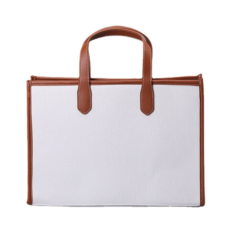 Women's Summer Large Capacity Artistic Simple Canvas Handbags