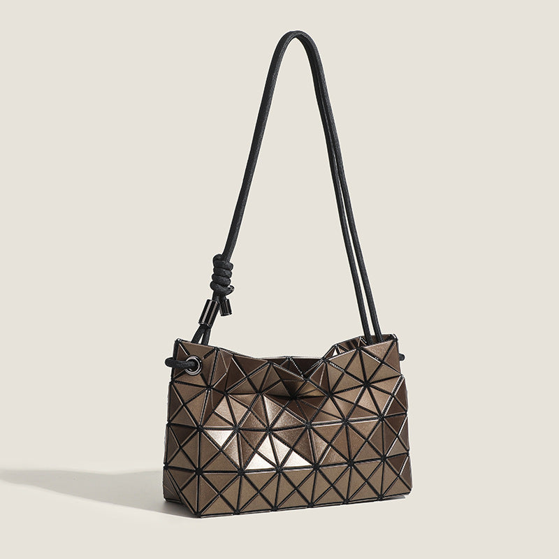Style Matte Fashion Commuter Geometric Diamond Shoulder Bags