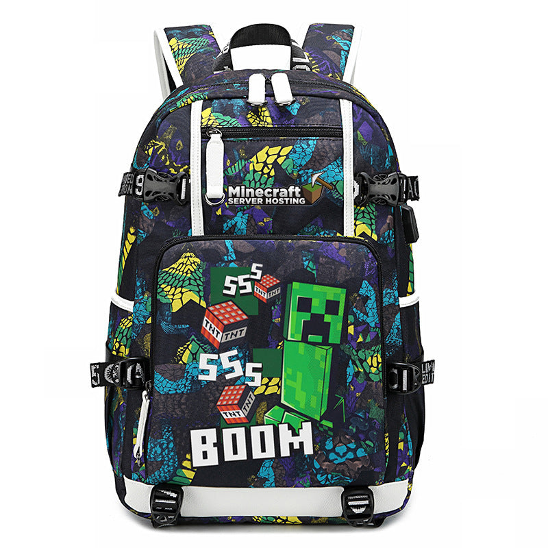My World Surrounding The Game Printed Backpacks