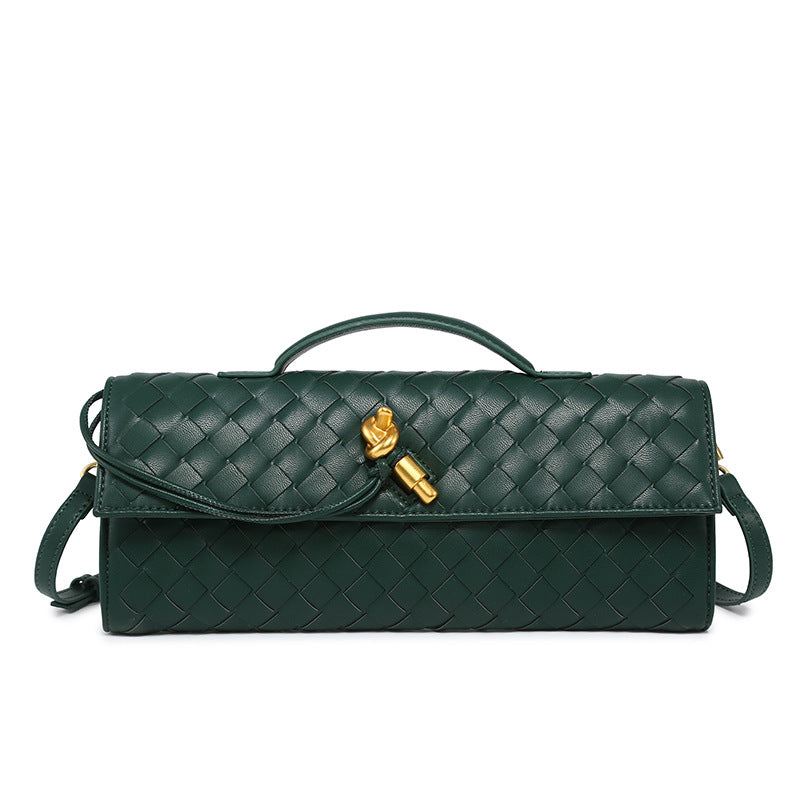 Woven Dinner Clutch Fashion Long Bolt Evening Bags
