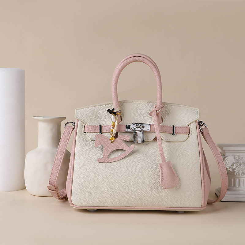 Women's Platinum High-grade Contrast Color Sier Good-looking Crossbody Bags