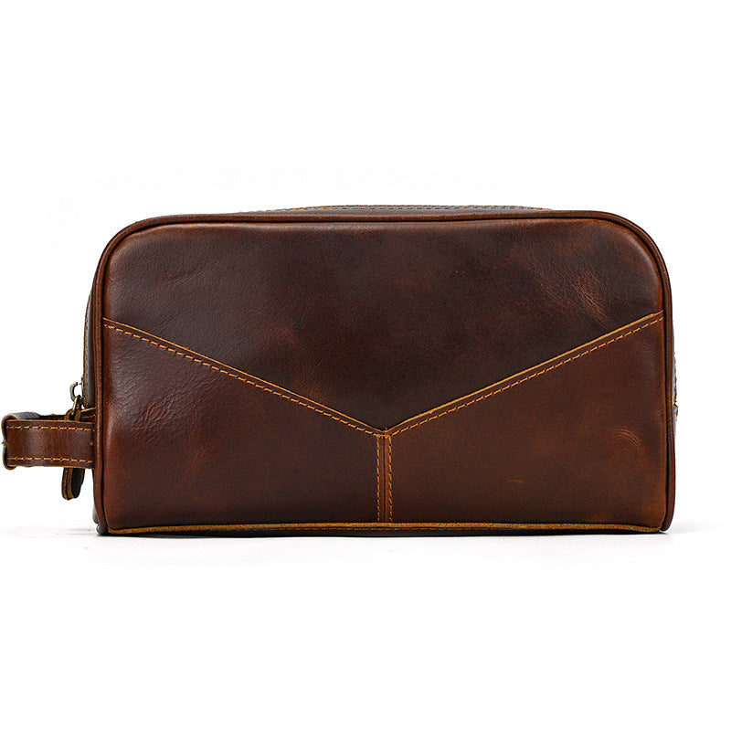 Men's Clutch Crazy Horse Vintage Neutral Wash Men's Handbags