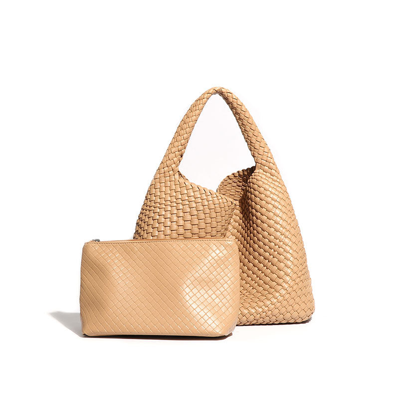 Simple Versatile Large Capacity Underarm Vegetable Handbags