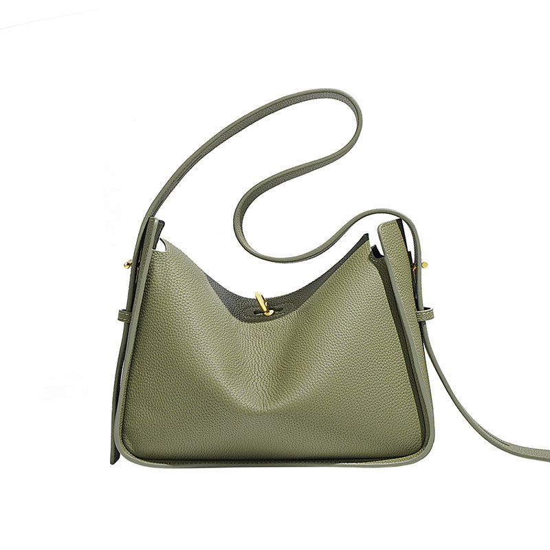 Design Leather Fashion Genuine Portable Pillow Shoulder Bags