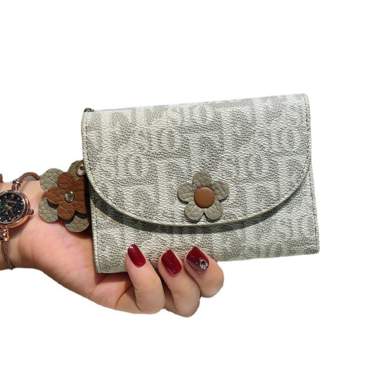 Women's Trendy Short Thin Simple Folding Ladies Wallets
