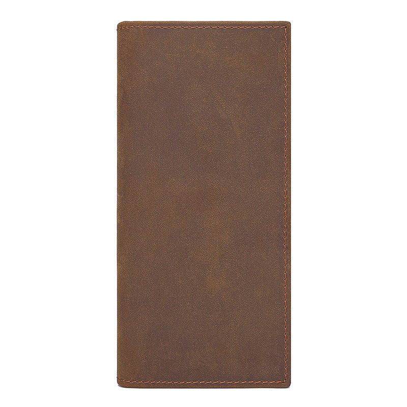 For Man Crazy Horse Long Multiple Men's Wallets