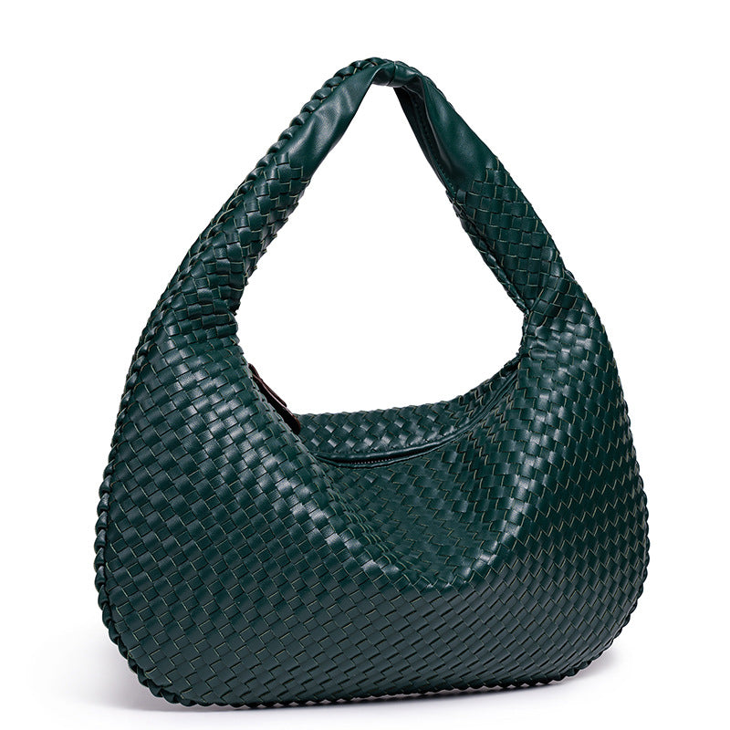 Women's Woven Large Oblique Handmade Capacity Shoulder Bags