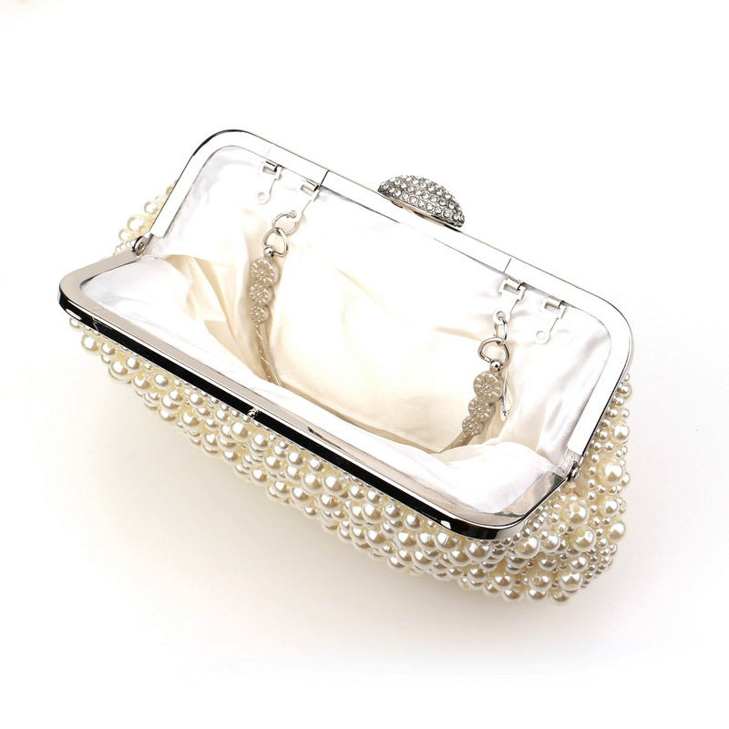 Women's Pearl Dinner Banquet Clutch All Match Evening Bags