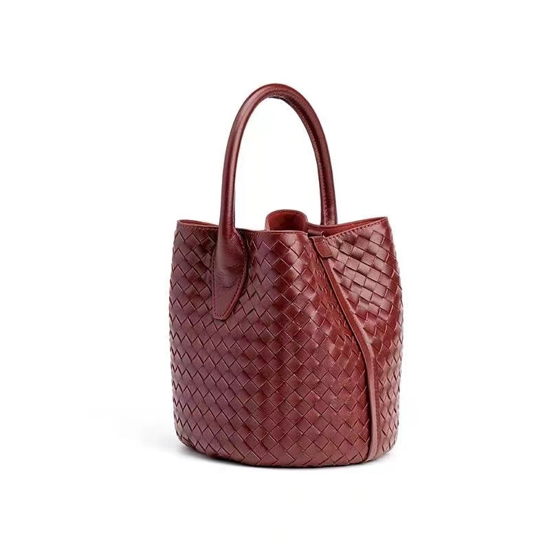 Woven Niche Texture Vegetable Basket Authentic Crossbody Bags