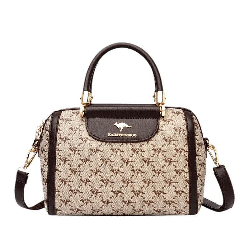 Women's Charming Fashion Printed Female Boston Handbags