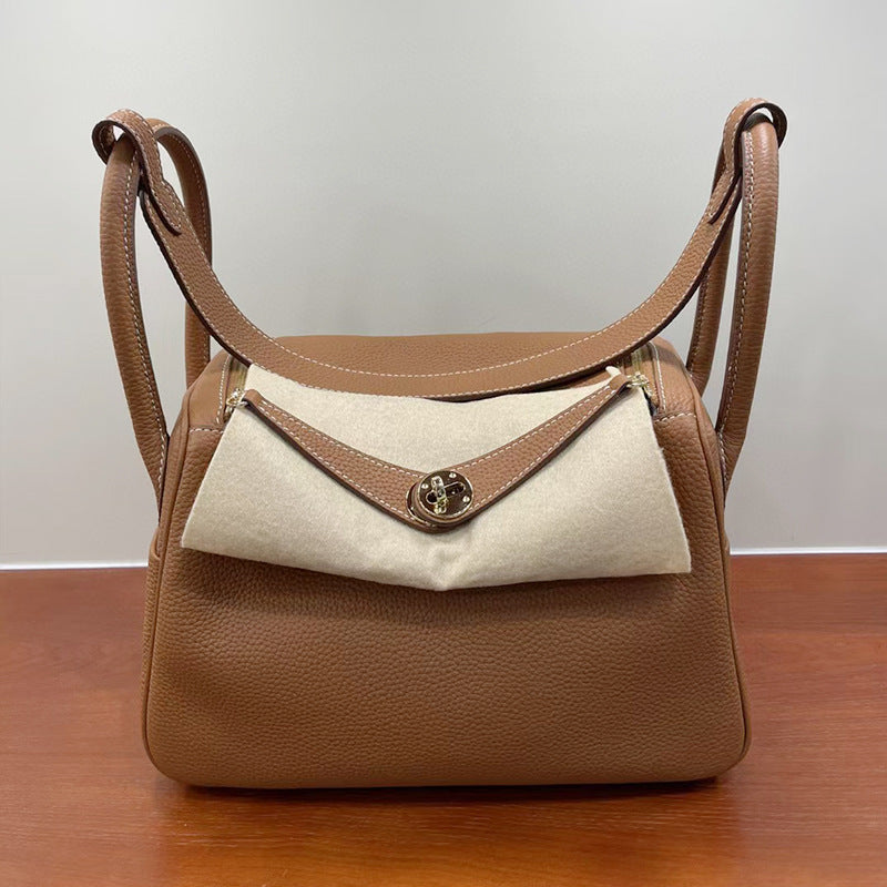 Women's Handmade Cowhide Lindy Doctor Medical Box Crossbody Bags