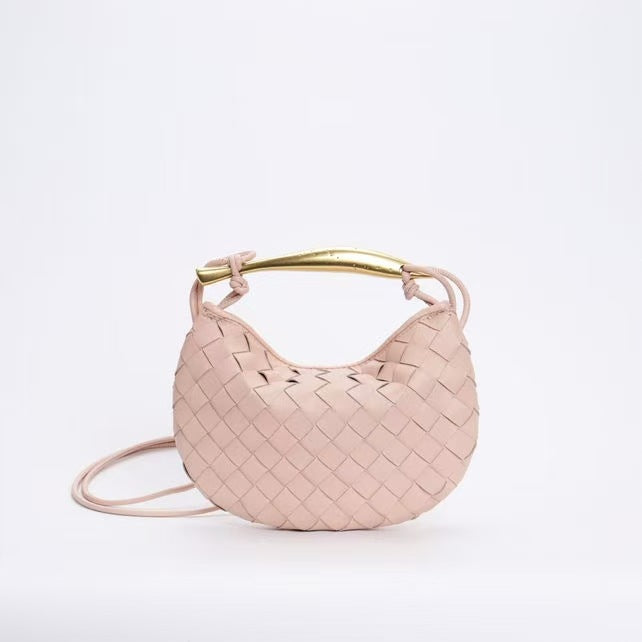 Women's Second Generation Sardine Woven Fashion Cattlehide Handbags