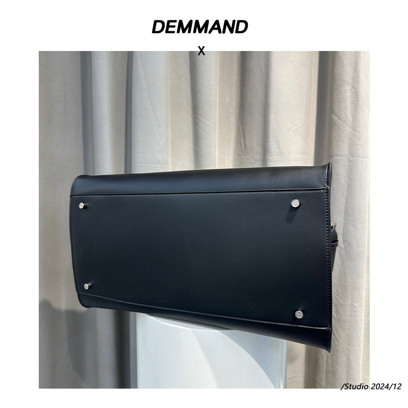 Women's Fashionable High-grade Black Large Capacity Portable Bags