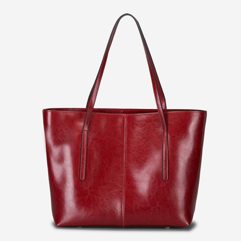 Women's Genuine Leather Vintage Portable Large Capacity Shoulder Bags