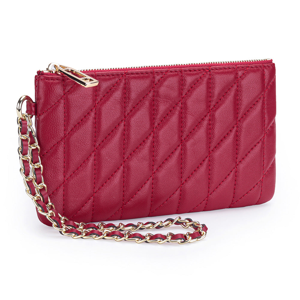 Women's Fashion Embroidery Classic Style Long Mobile Storage Bags