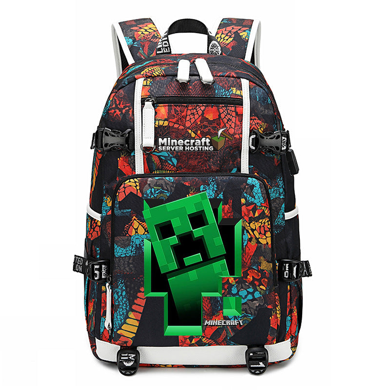 My World Surrounding The Game Printed Backpacks