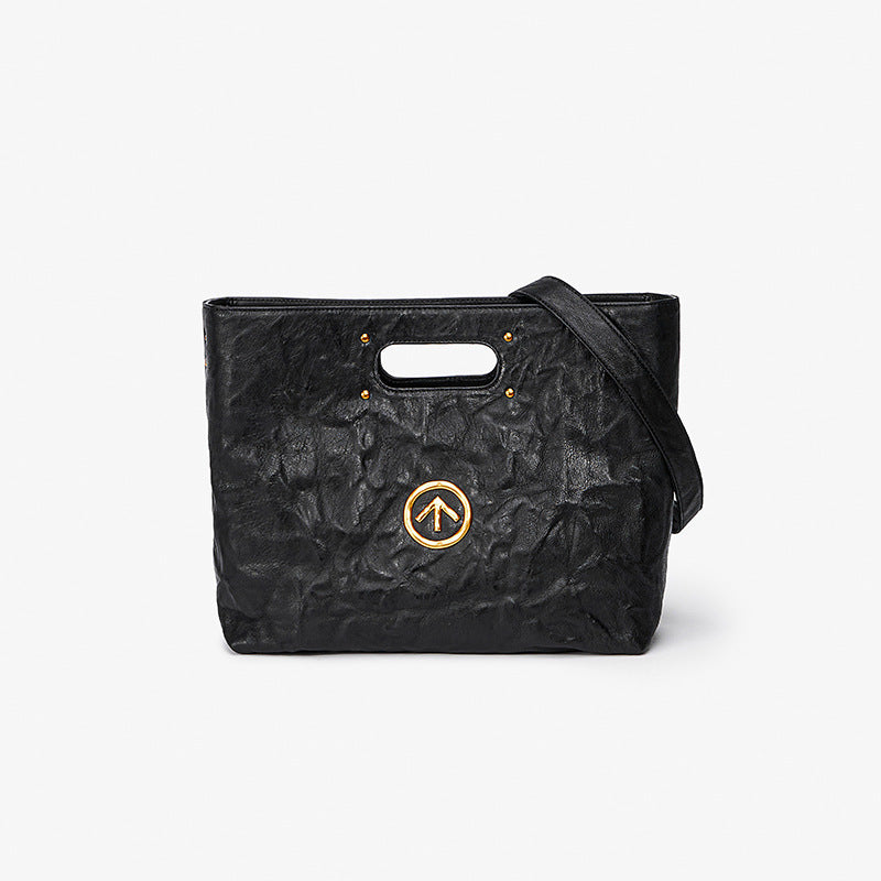 Arrows Sexist Blackstone Leather Folds Large Crossbody Bags