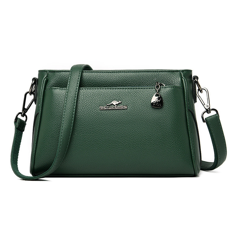Women's Mother Soft Leather Generous Large Shoulder Bags