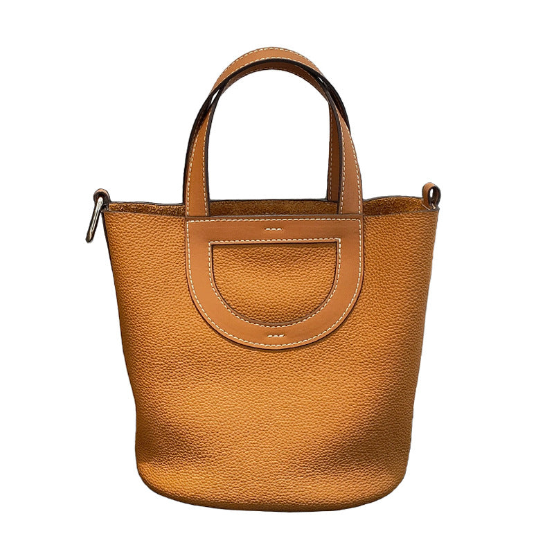Women's Commuter Top Layer Cowhide Leather Pig Shoulder Bags