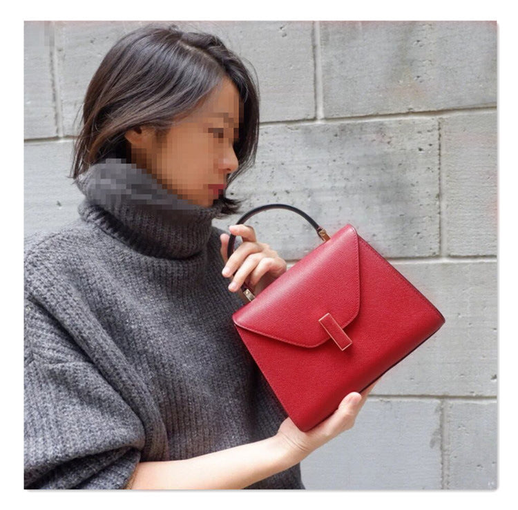 Women's Genuine Leather White Cowhide Kelly Callie Shoulder Bags
