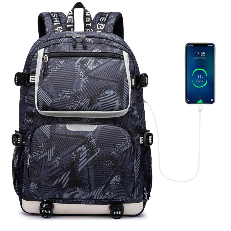 Large Capacity Oxford Cloth Street Leisure Backpacks