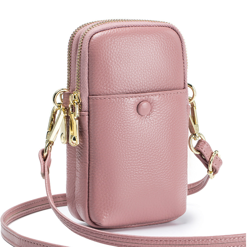 Women's Soft Leather Vertical Genuine Fashion Korean Shoulder Bags