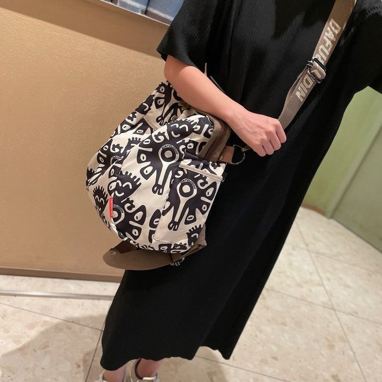 Women's Octopus Fashion Canvas Short Distance Leisure Backpacks