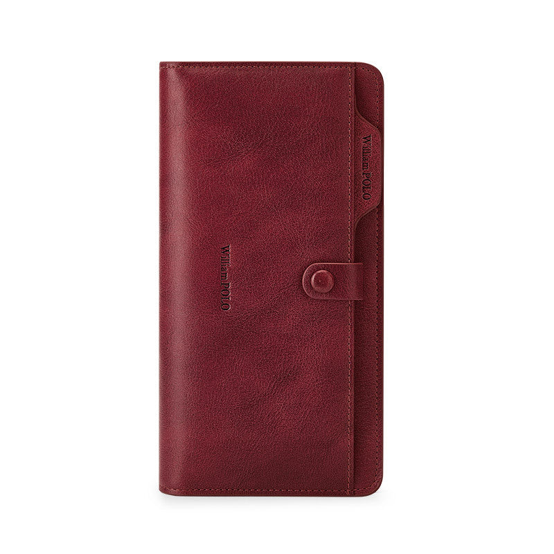 Women's Paul Long First Layer Cowhide License Ladies Wallets