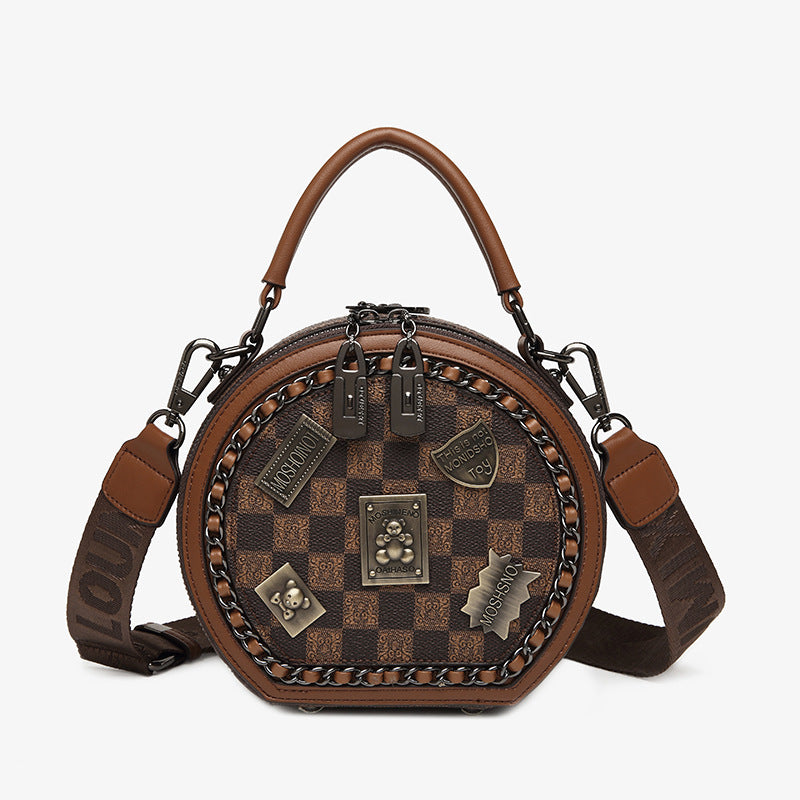 Women's Round Cake Fashion Versatile Chain Handbags