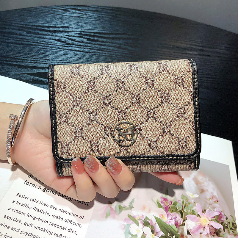 Women's Short Leather Large Capacity Simple Versatile Card Holder