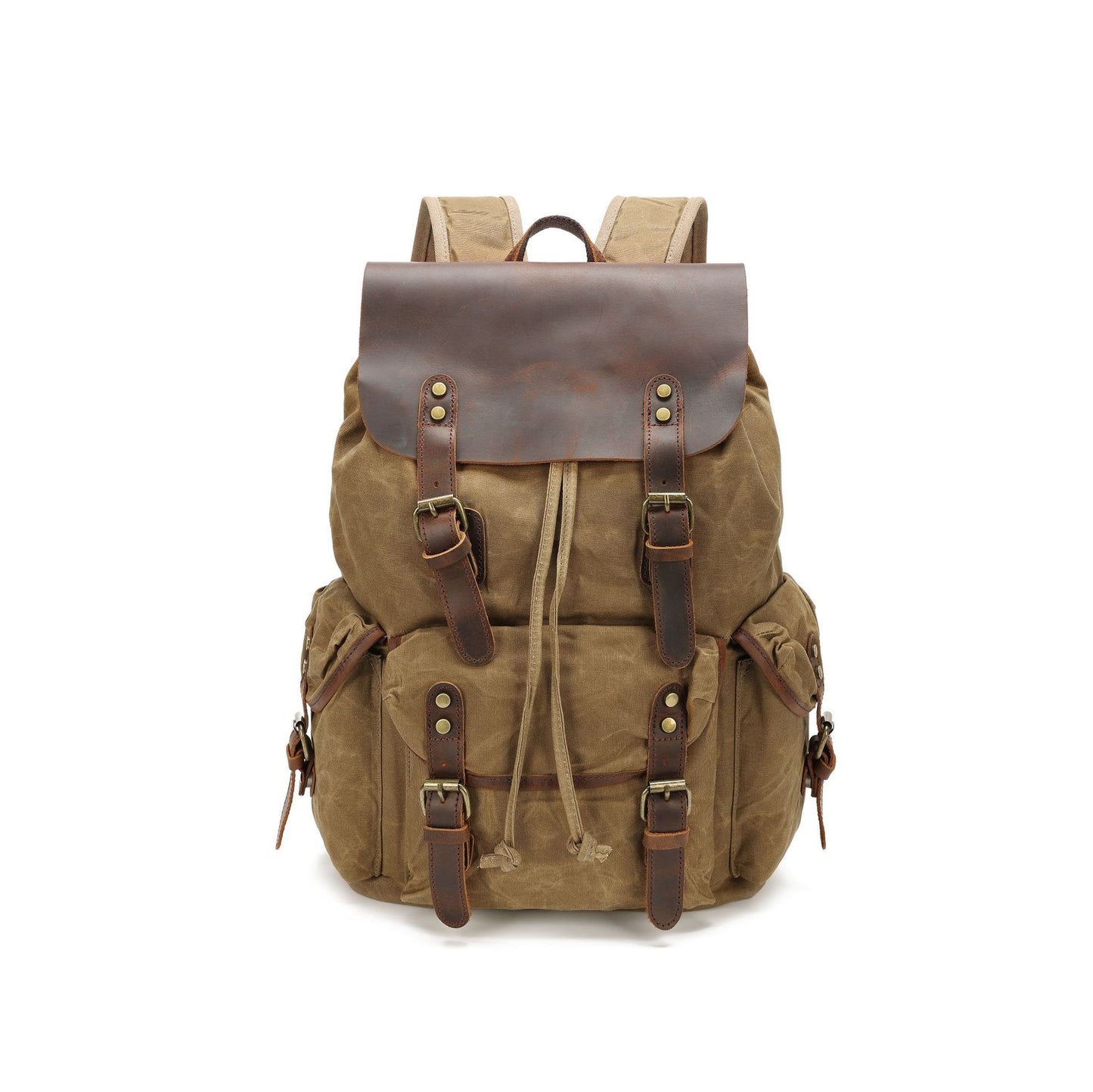 Vintage Crazy Horse Leather Waterproof Oil Wax Canvas Bags