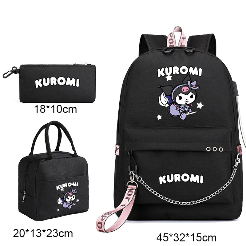 Clow Aglaia Pattern Lunch Pencil Three-piece Backpacks