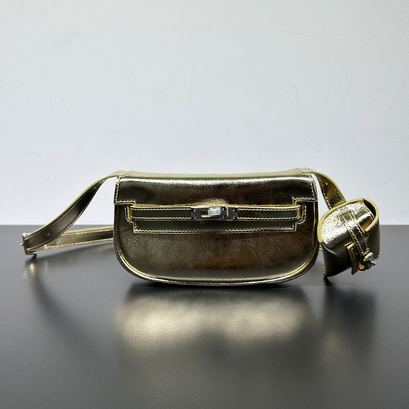 Women's First Layer Cowhide Kelly Leather Mini Bags