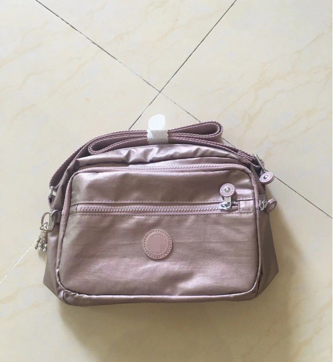 Women's Spring Monkey Urban Simple Nylon Compartment Crossbody Bags