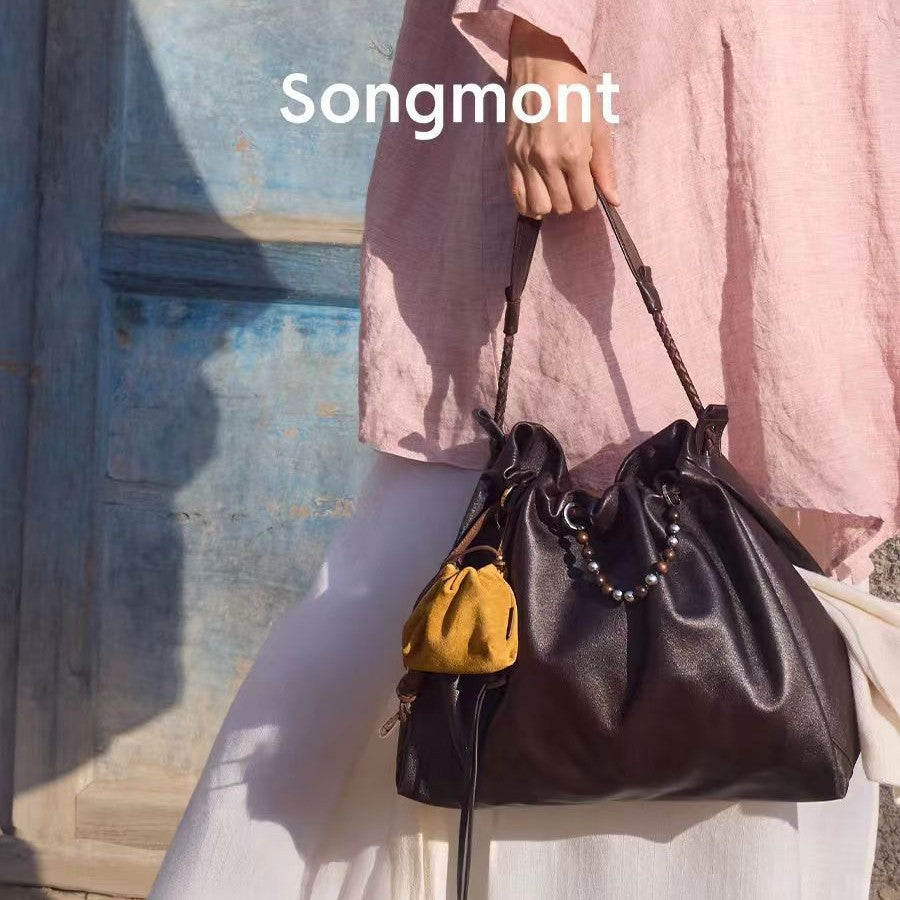 Women's Large Capacity Commuter Leather Garbage Hobo Bags