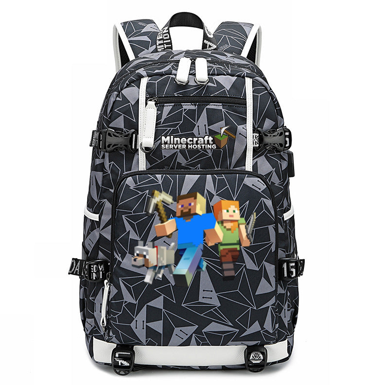 My World Surrounding The Game Printed Backpacks