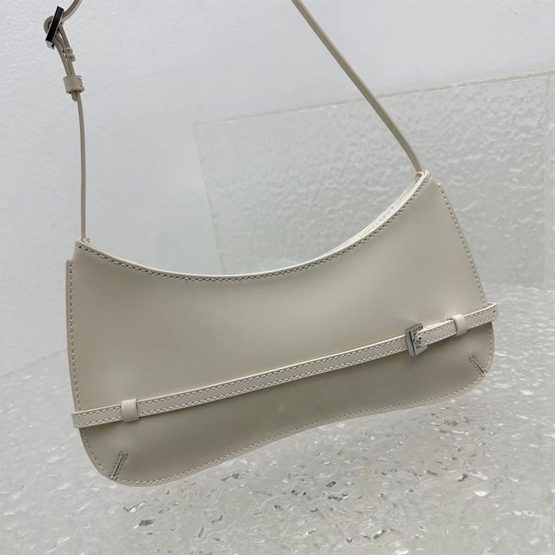 French Style High-grade Patent Leather Baguette Armpit Bags
