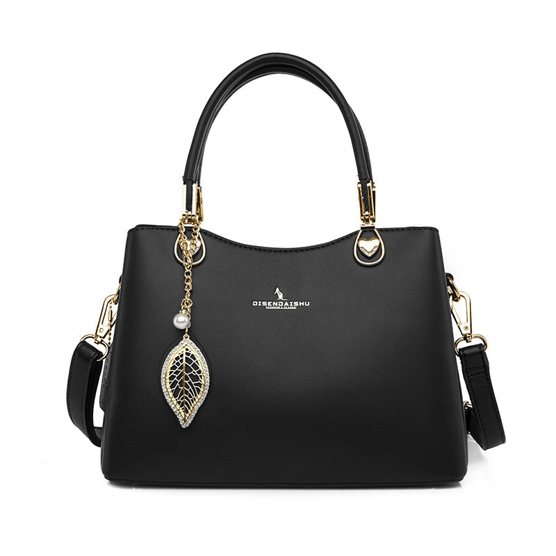 Women's Popular Soft Leather Fashion Mother Handbags