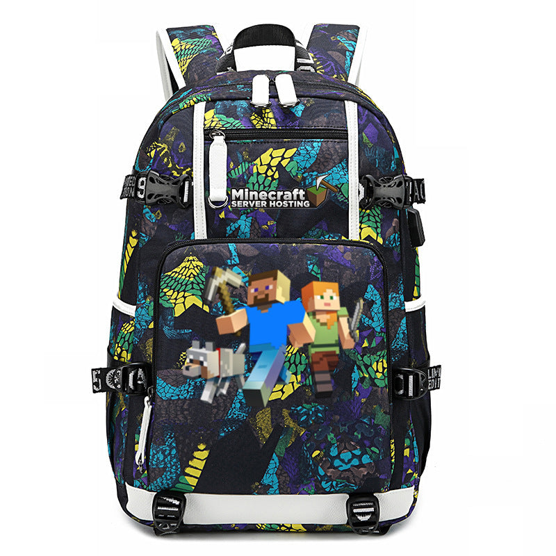 My World Surrounding The Game Printed Backpacks