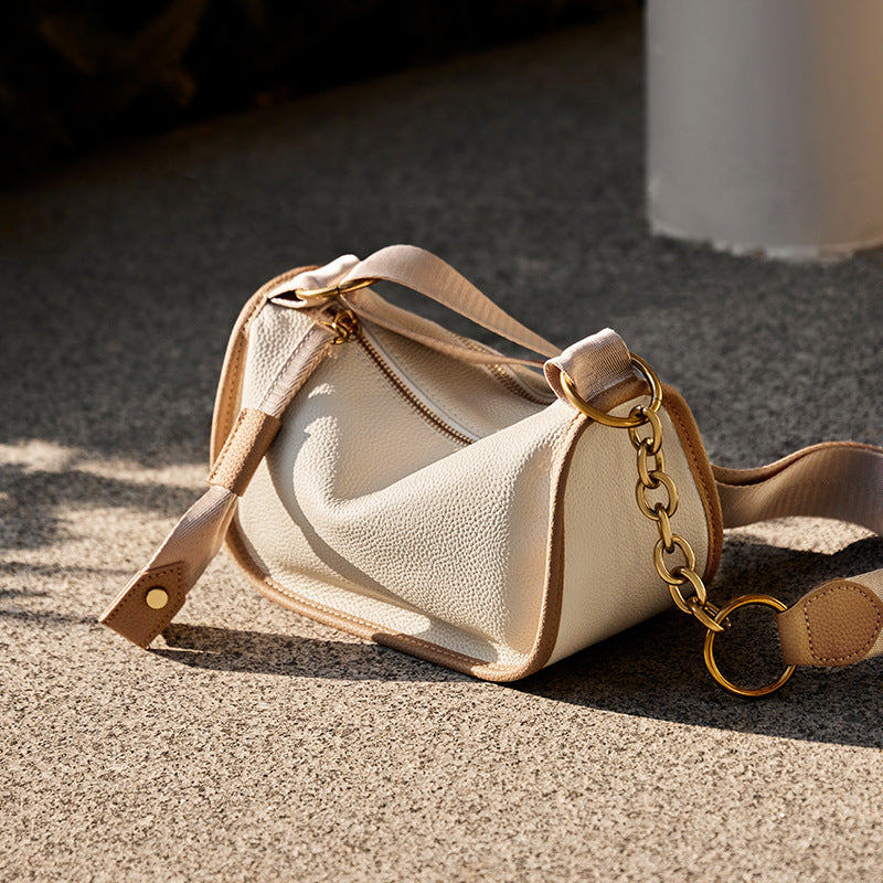 Women's Summer High Sense Saddle Genuine Leather Crossbody Bags