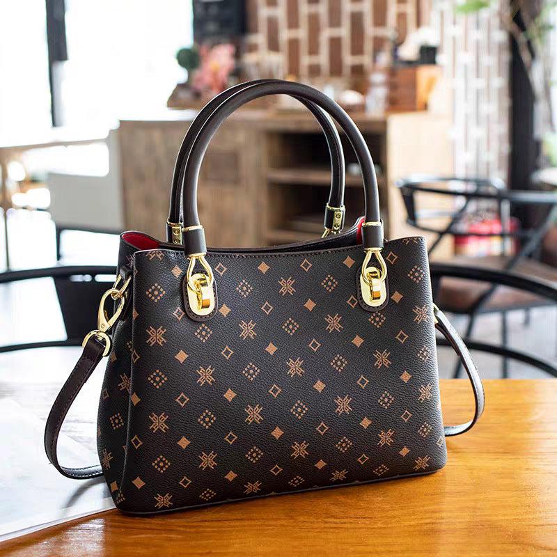 Women's Genuine Leather Fashionable Light Luxury Simplicity Handbags