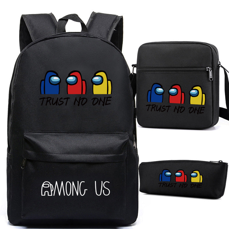 Game Among Space Killing Pencil Three-piece Backpacks