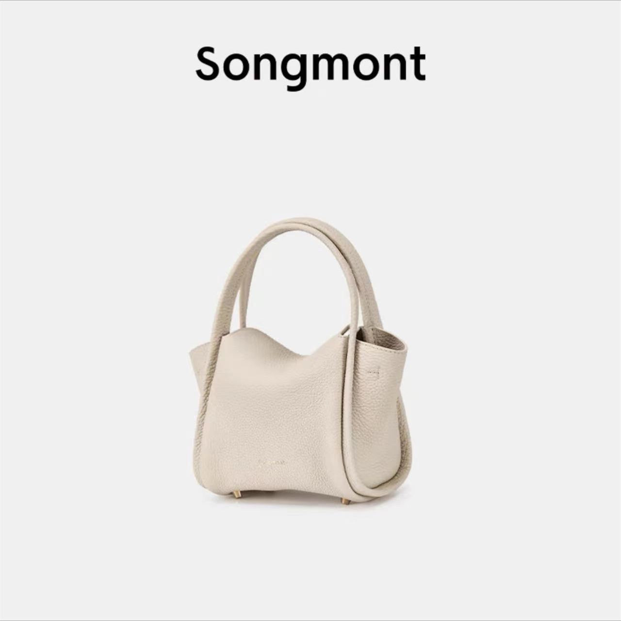 Women's Vegetable Basket Series Medium Size Cowhide Large Capacity Handbags