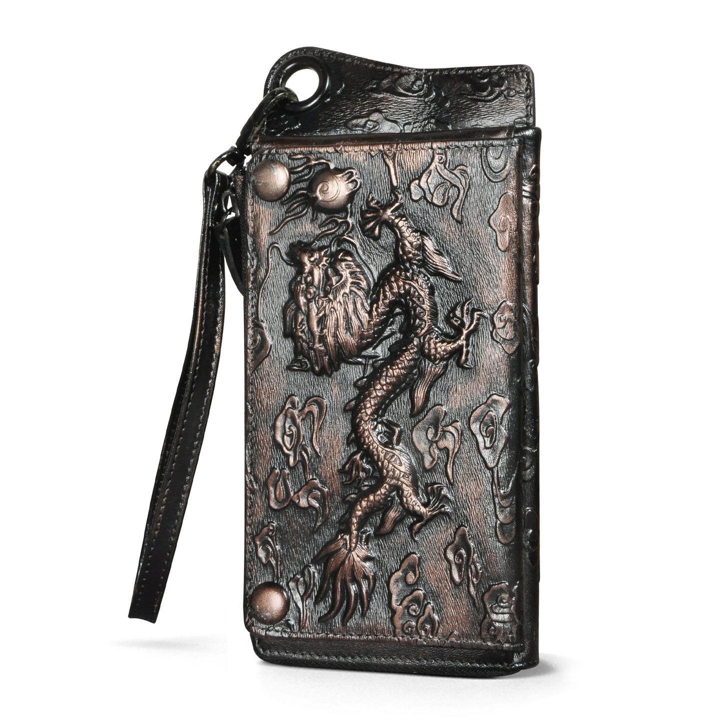 Men's First Layer Tree High Leather Retro Men's Wallets