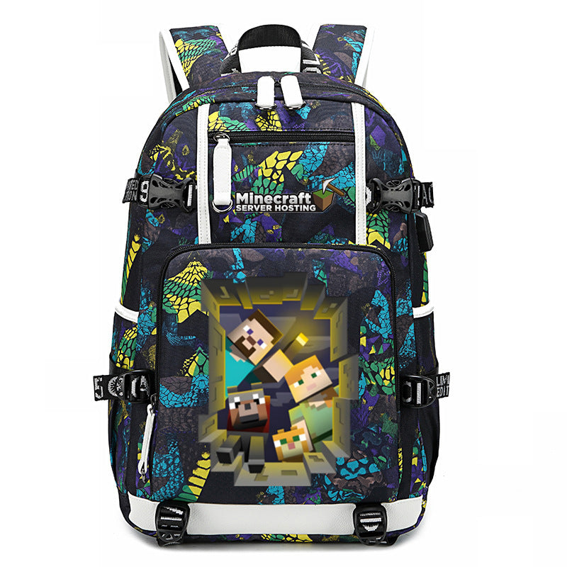 My World Surrounding The Game Printed Backpacks