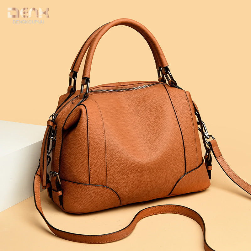 Women's Genuine Leather Fashion Versatile Large Capacity Crossbody Bags