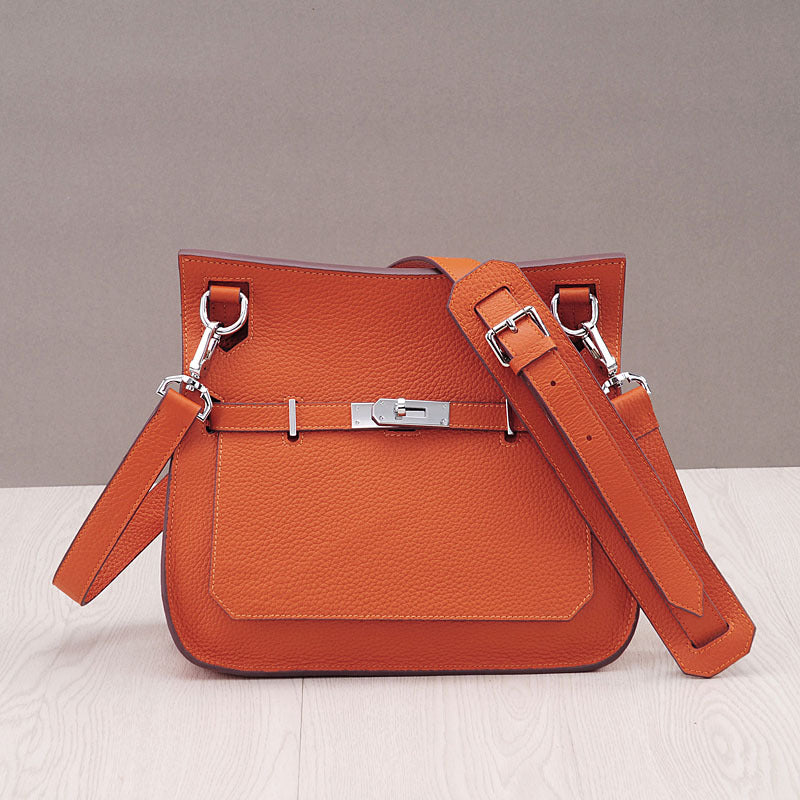 Leather Trendy Fashion Litchi Pattern Top Crossbody Bags