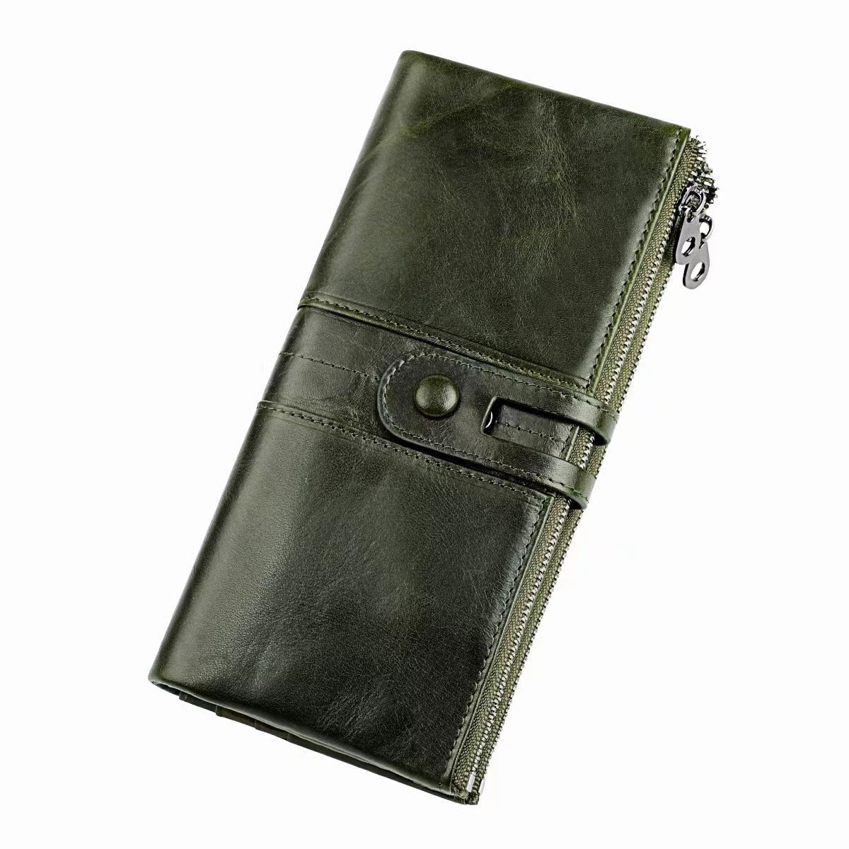 Women's Genuine Leather Solid Color High-grade Cowhide Ladies Wallets