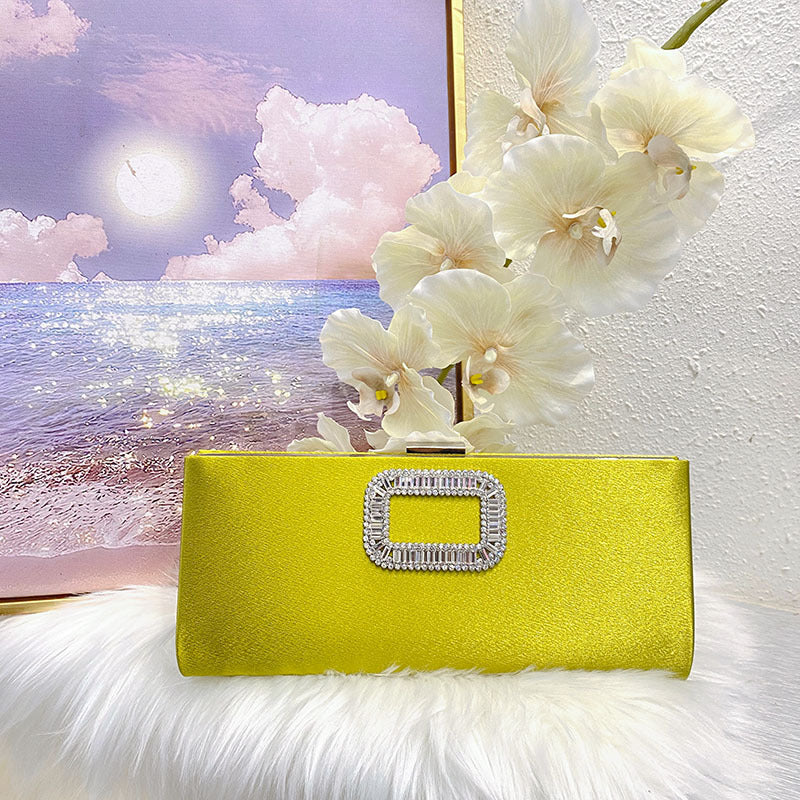 Women's Fashion Elegant Graceful Simple Rhinestone Dinner Crossbody Bags